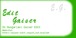 edit gaiser business card